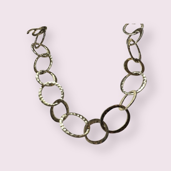 Large round chain necklace - Picture 2 of 4